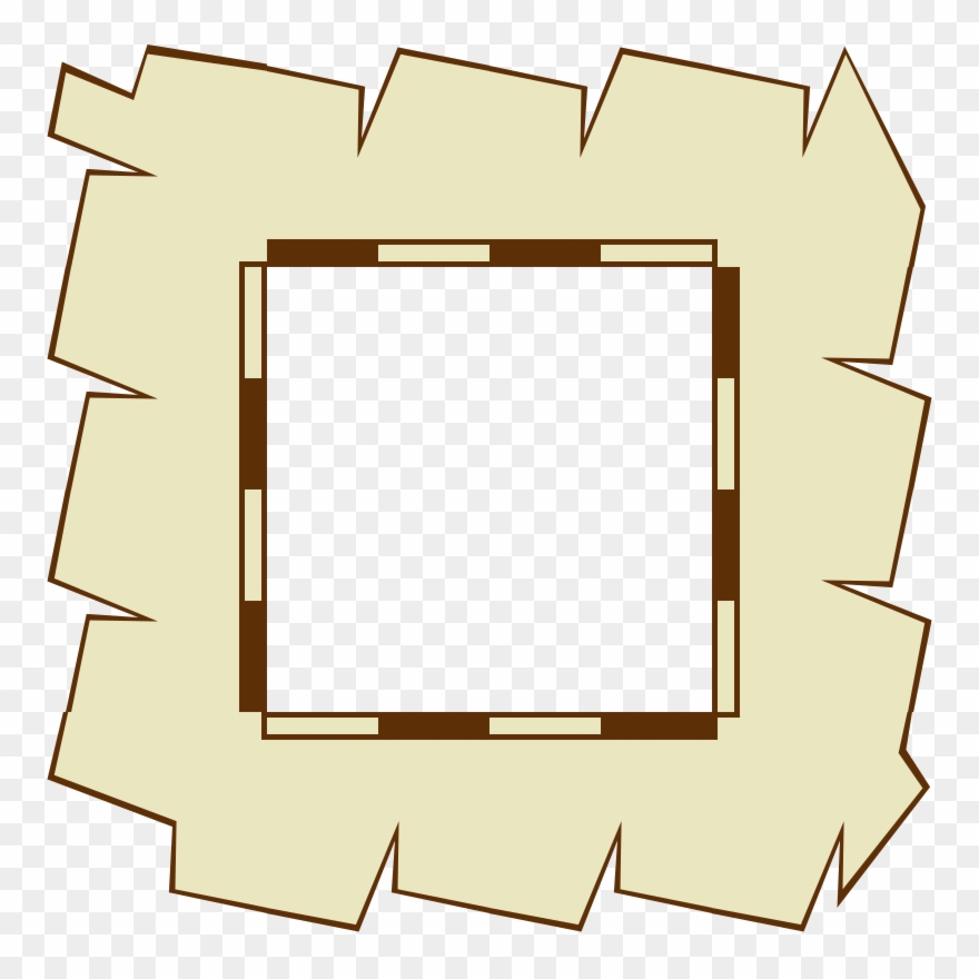 Game Map Border Paper Clip Art Free Vector - Border Designs For Paper - Png Download