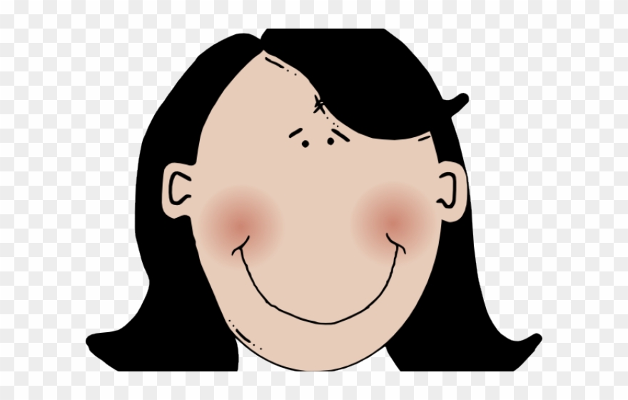 Black And White Download Cafeteria Clipart - Mom Black Hair Clipart - Png Download