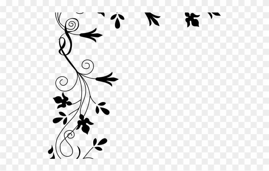 Flowers Borders Clipart Fancy - Corner Border Design Png Transparent Png