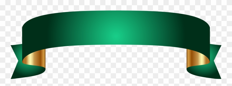 Banner - Green Banner Ribbon Png Clipart