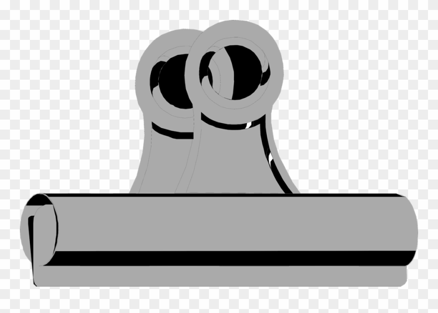 Banner Black And White Download Binder Free Stock Photo - Metal Clip Clipart - Png Download