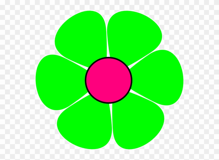 Green Small Flower Clip Art Cliparts - Flower Power Clip Art - Png Download