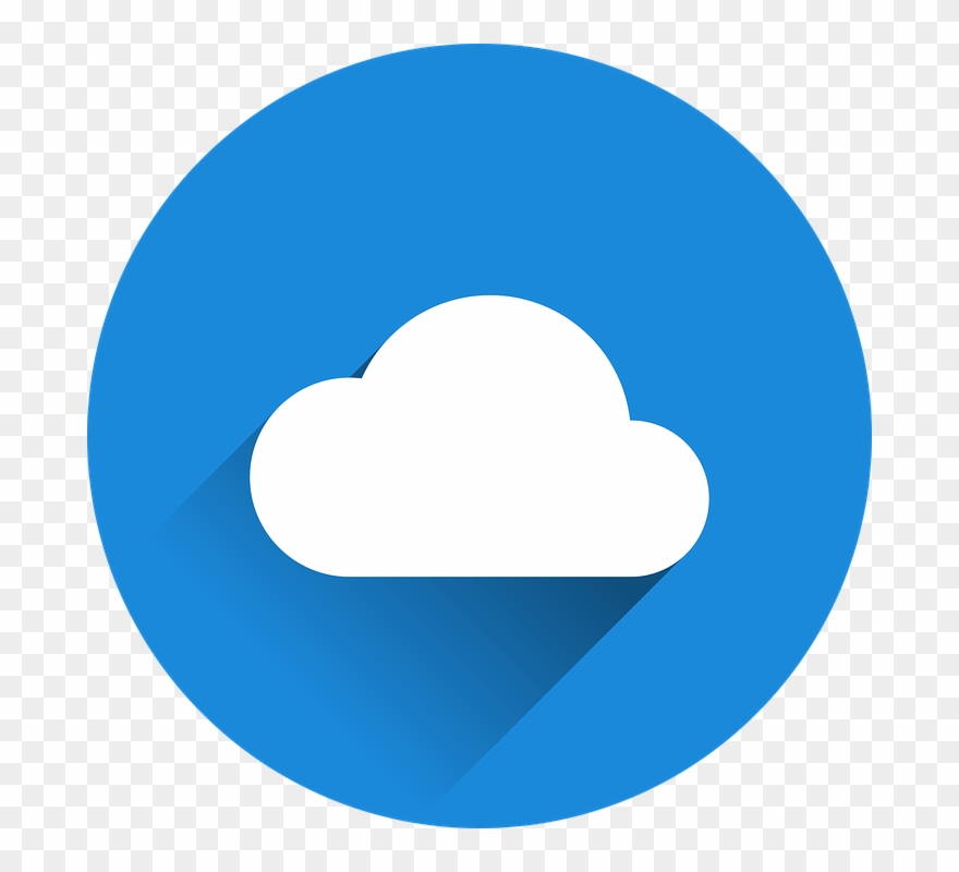 Cloud Graphics - Youtube Round Logo Blue Clipart