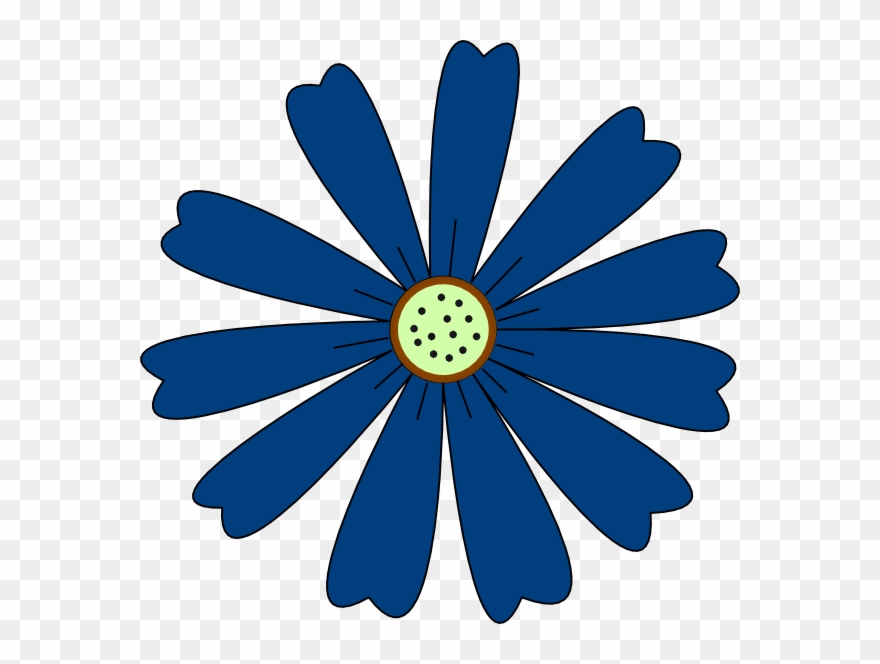 Blue Flower Clipart Top Border - Cornflower Clipart - Png Download