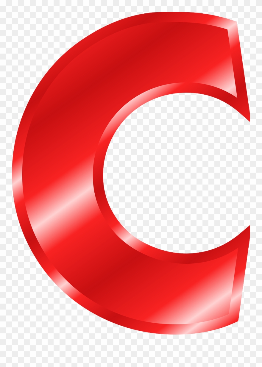 Letra C Vermelha Png Clipart