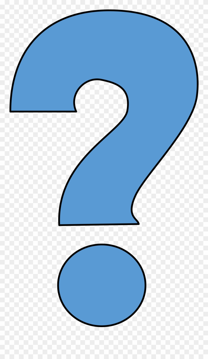 Question Mark Clipart Bubble Letter - Question Mark Blue Clipart - Png Download