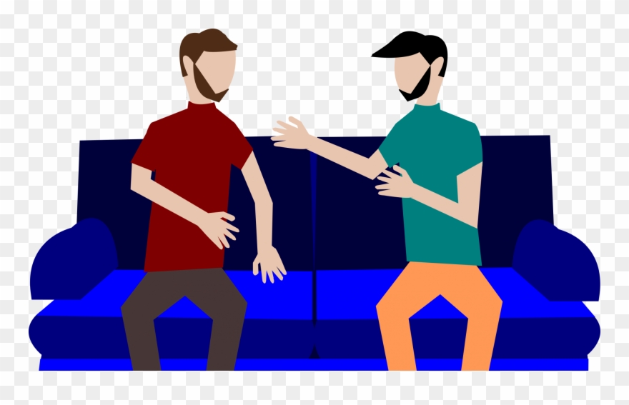 Two Guys In The Living Room - Two Guys Clipart - Png Download