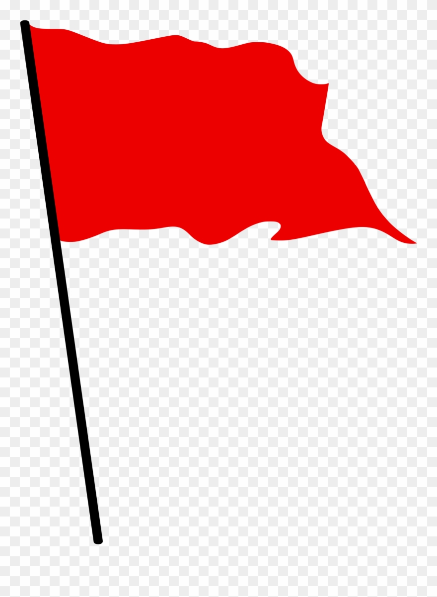 Red Flag Waving Png Clipart