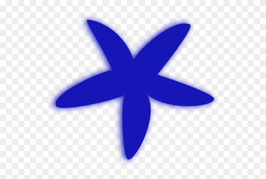 Blue Starfish Clip Art - Clip Art - Png Download