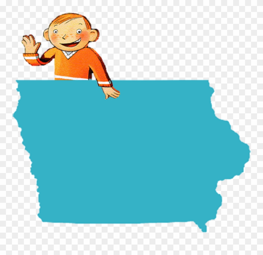 Clip Art Black And White Library Welcome Flat Stanley - Iowa Vector - Png Download