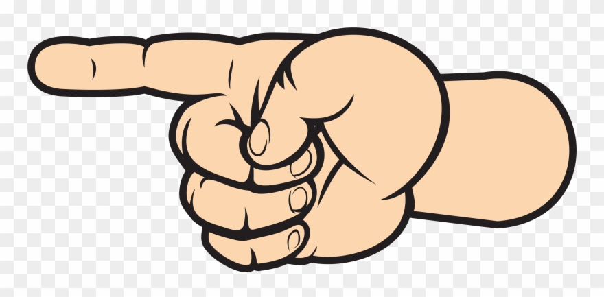 Arrow Hand Clip Art - Left Arrow Hand - Png Download