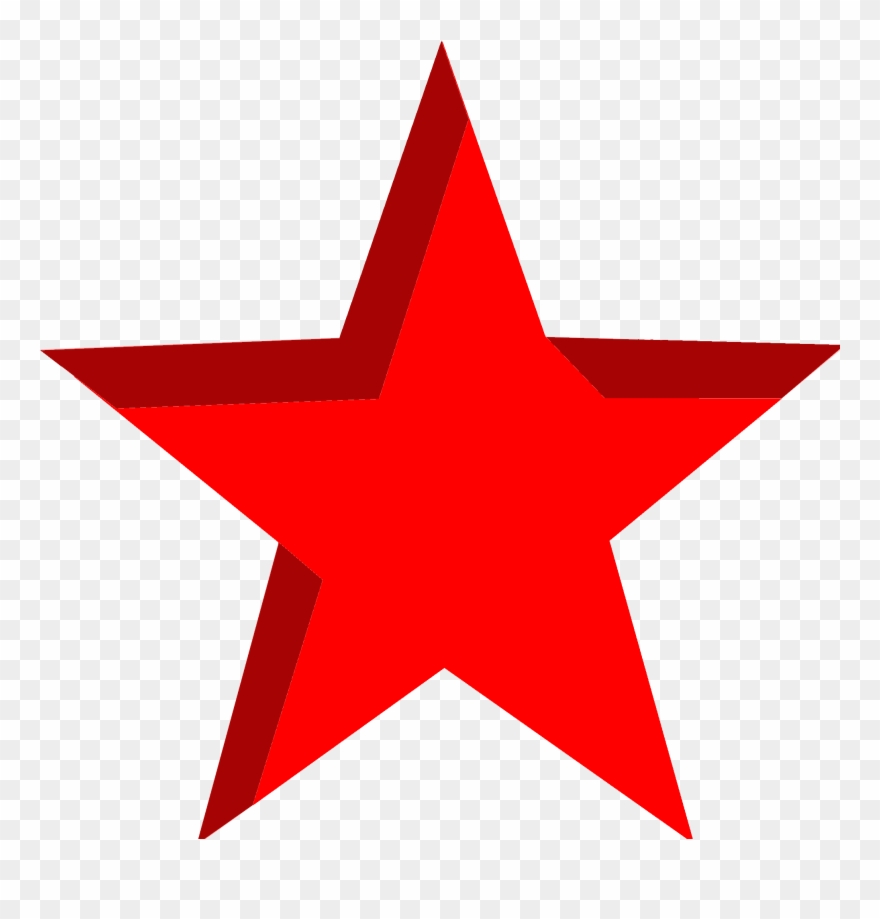 Christmas Star Images Clipart ➡➡ Star Black And White - Red Star Transparent Background - Png Download