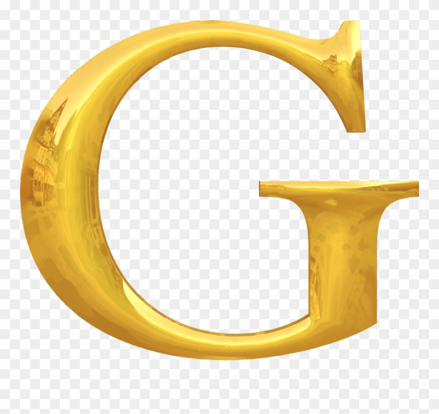 All Photo Png Clipart - Gold Typography G Transparent Png