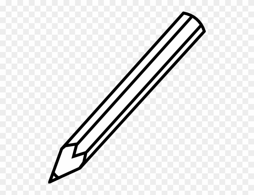 Clipart, Pencil Clipart Black And White 19 Colored - Pencil Clipart Black And White - Png Download
