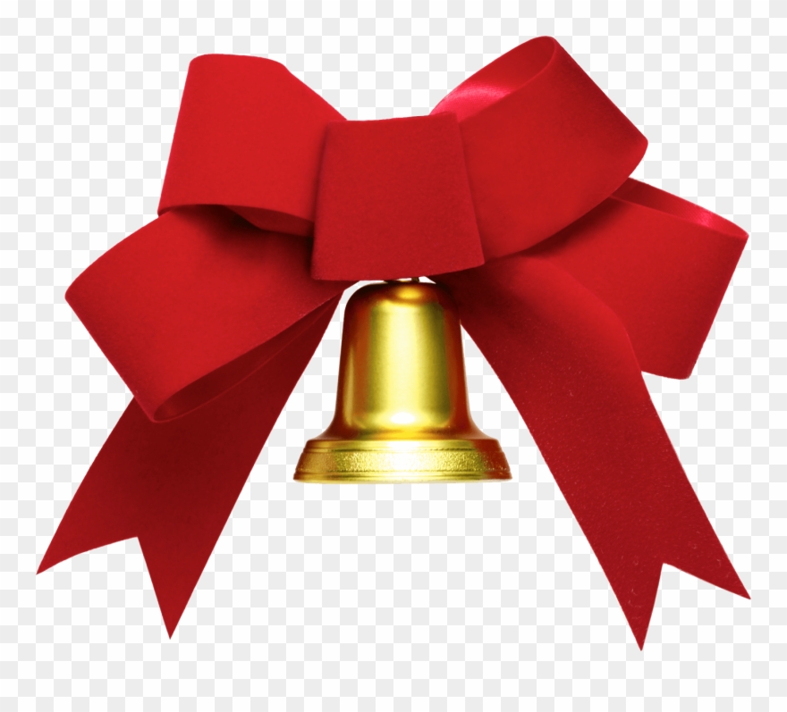 Ribbon Bow Bell - Bell With Ribbon Transparent Clipart