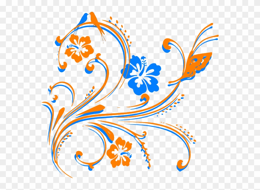 Butterfly Scroll Svg Clip Arts 600 X 564 Px - Png Download