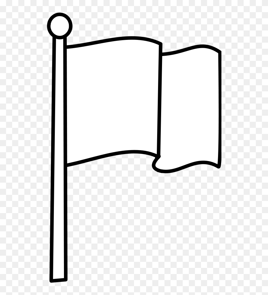 Free Protections Free Drapeau / Flag - Blank Flag Waving Png Clipart