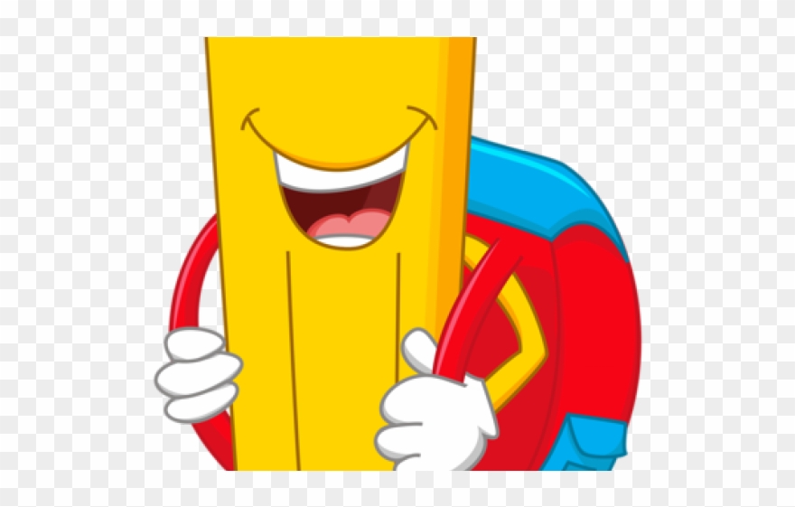 Pencil Clipart Cartoon - Pencil With Face Cartoon - Png Download