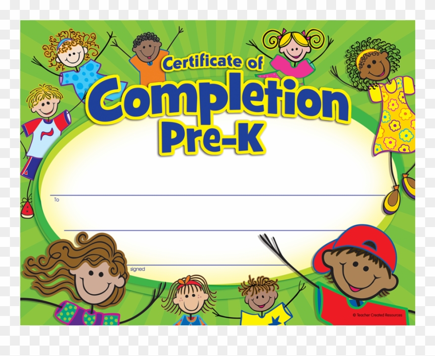 Pre K 3 Certificate Clipart