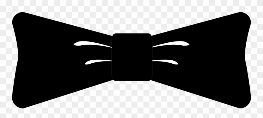 Clipart Black And White Download Image Of Hair Bow - Bow Tie Men Clipart - Png Download