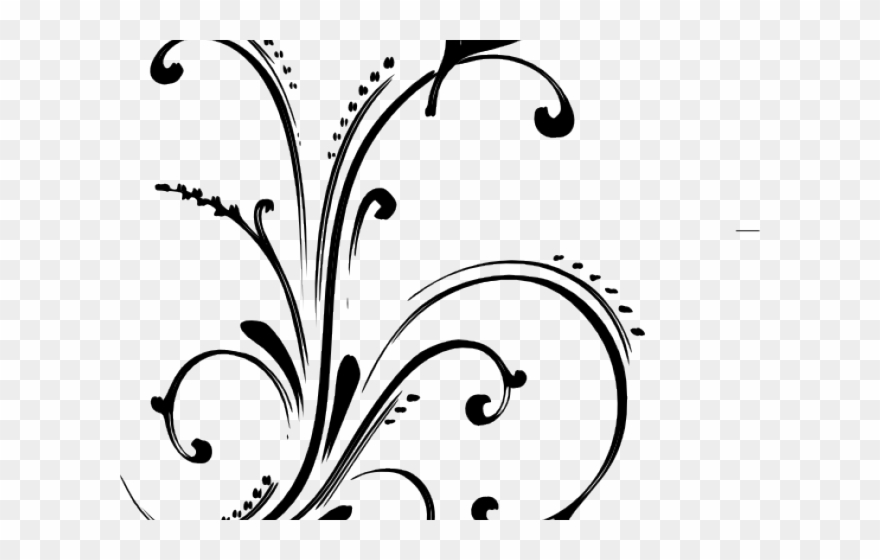 Scroll Clipart Simple Vector - Png Flower Scroll Transparent Png