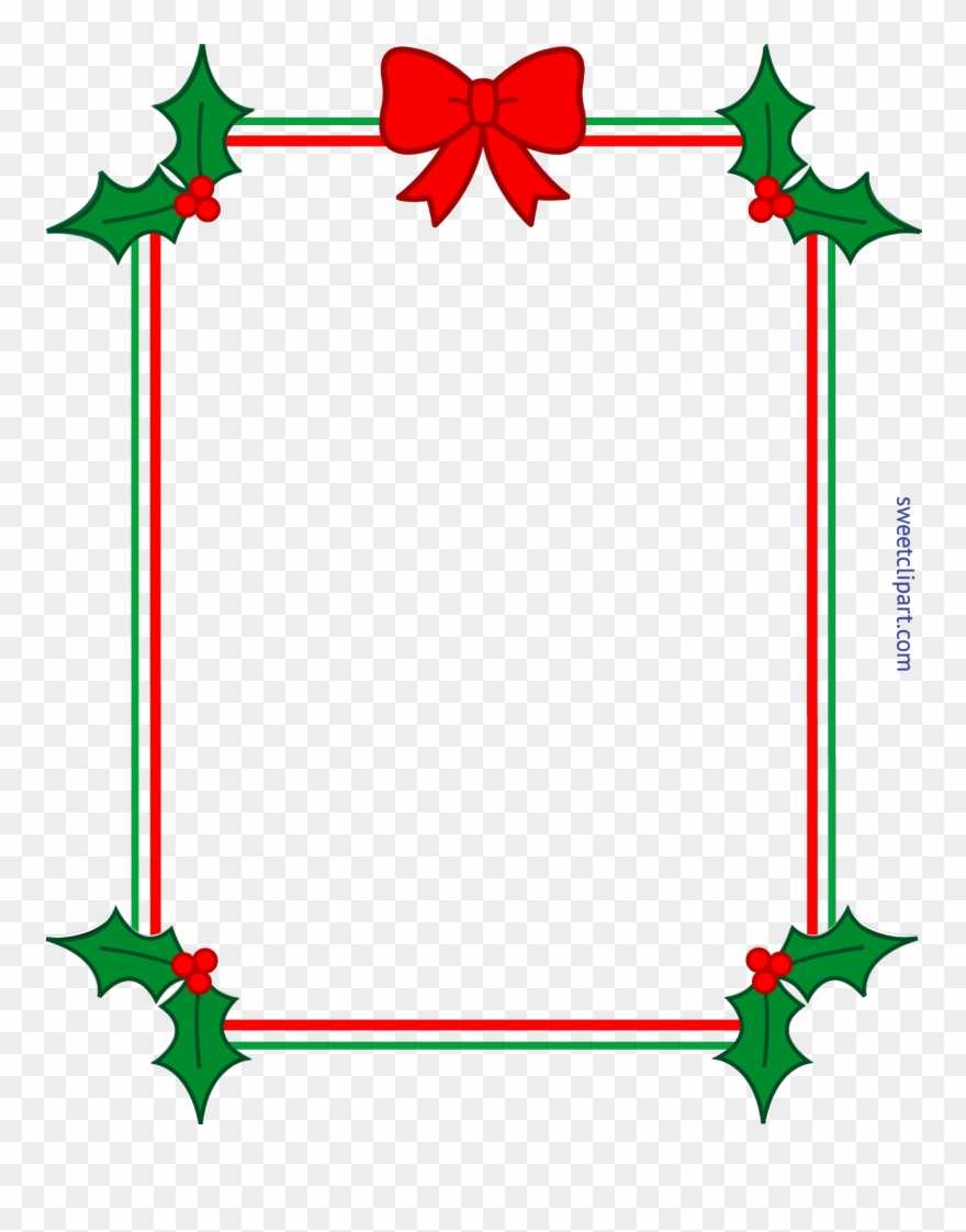 Picture Transparent Library Boarder Clipart Holly - Png Download