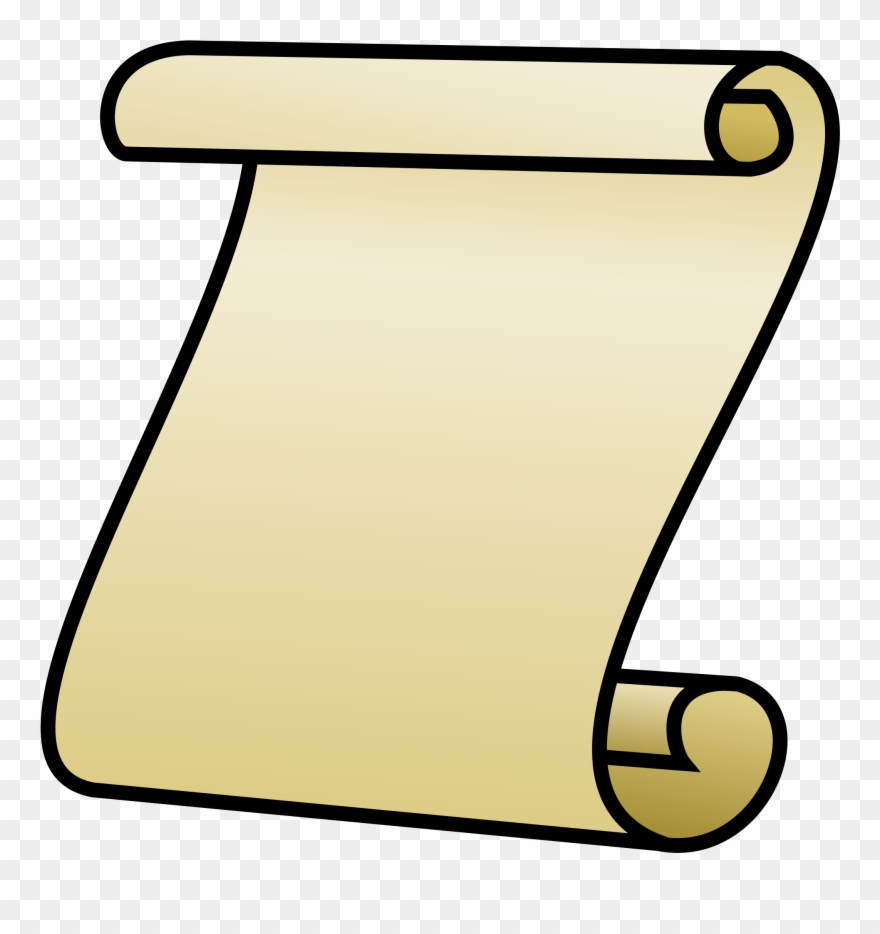 Paper Clipart Papyrus - Paper Roll Clip Art - Png Download