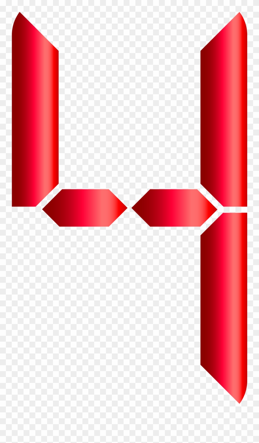 View Full Size - Digital Numbers Png Clipart