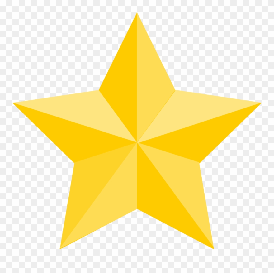 Yellow Star Clip Art Stars Clipart Gold Border Id - Star With Black Background - Png Download
