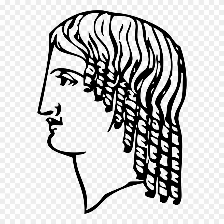 Grecian Hairdressing 11 Clipart Icon Png - Ancient Greece Drawing Transparent Png