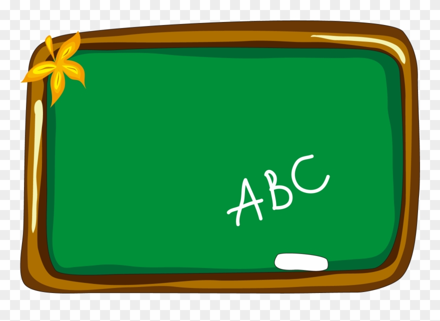 Blackboard Green Transprent Free - Cartoon Picture Of Blackboard Clipart