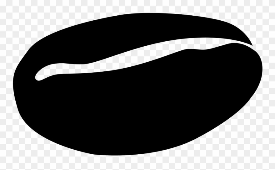 File Coffee Bean Symbol Clipart Black And White Library - Coffee Bean Vector Png Transparent Png