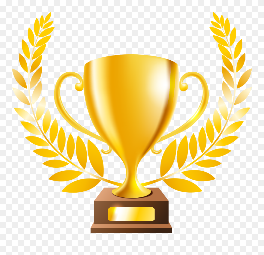 Baseball Trophy Clipart Clip Art - Gold Trophy Transparent - Png Download