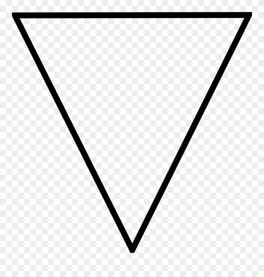 Free Vector Flipped Triangle Clip Art - Triangle Vector - Png Download