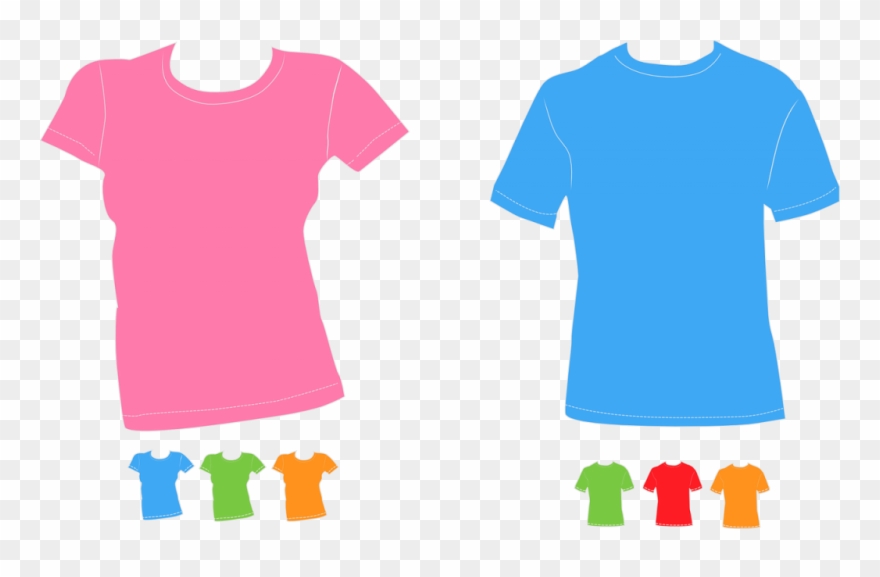 Blank T-shirts - Girls T Shirt Vector Png Clipart