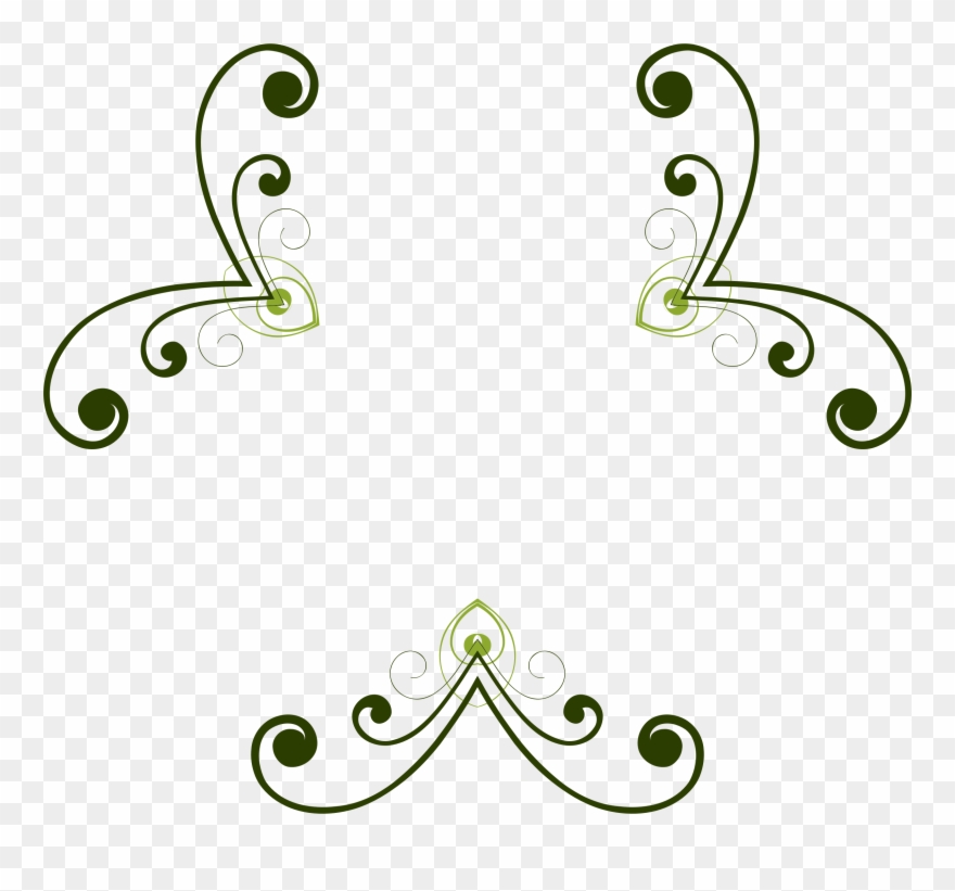 Big Image - Flourish Flower Design Png Clipart