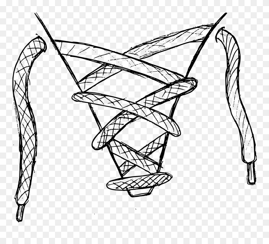 T Shirt Clip Art Download - Shoe Laces Clip Art - Png Download