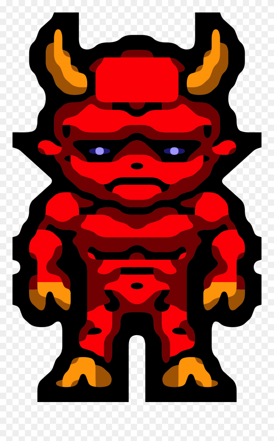 Demon Pixel Art Devil Digital Image Witchcraft - Demon Pixel Art Clipart