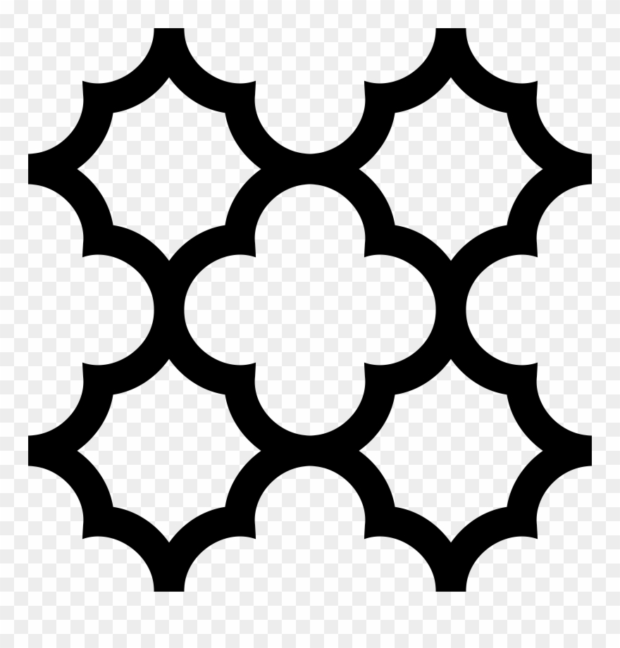 Quatrefoil Clip Art - Moroccan Tile Icon Png Transparent Png