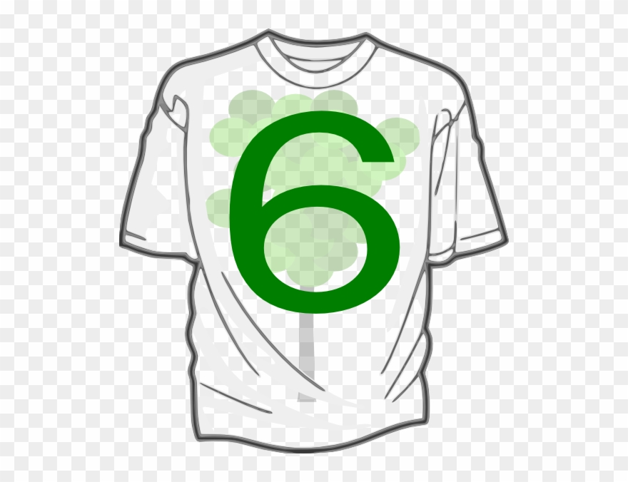 This Free Clip Arts Design Of Green 6 T-shirt 7 - Transparent Shirt Clip Art - Png Download