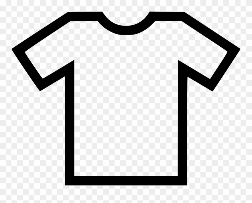 Tshirt Svg Tee Shirt Vector Transparent Download - T Shirt Icon Free Clipart