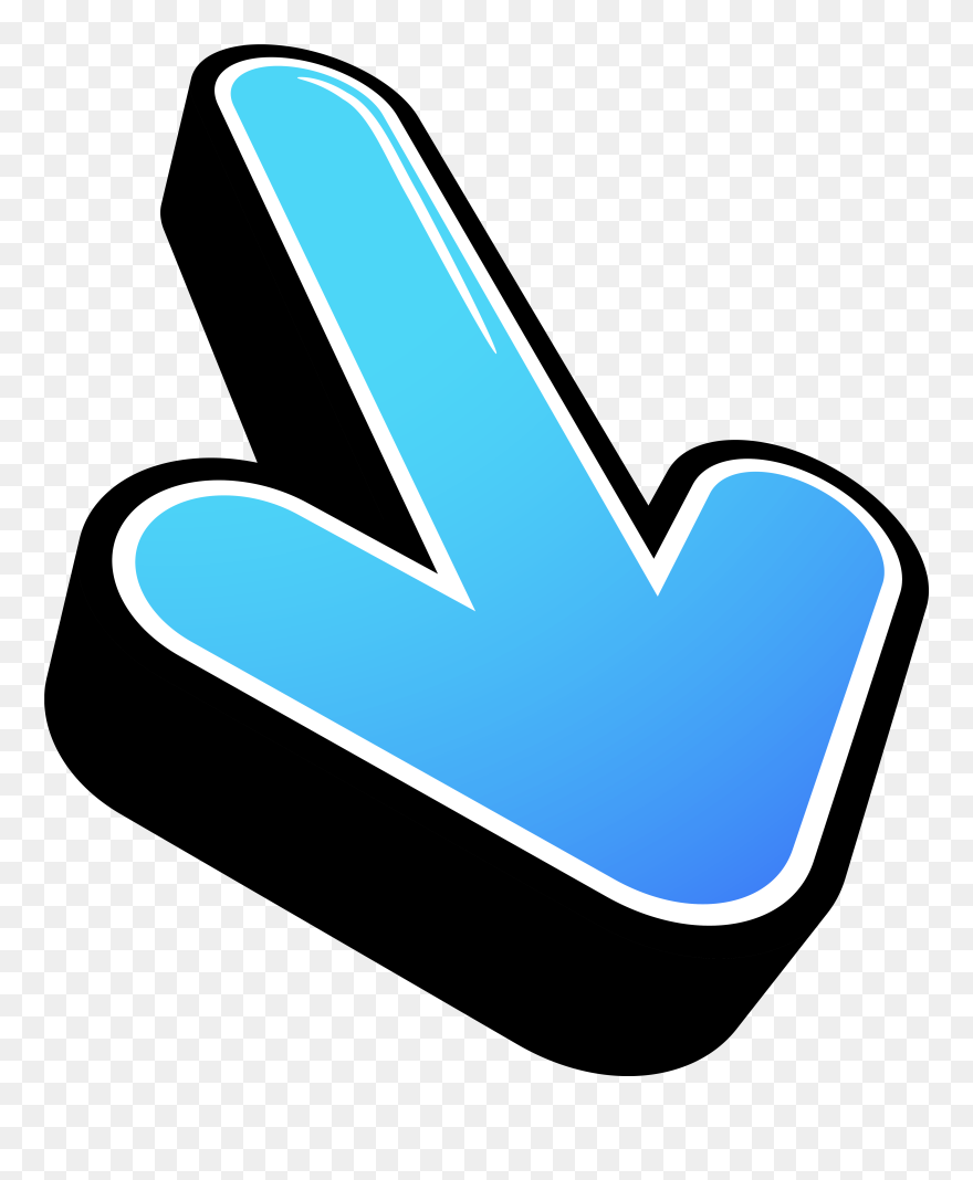 Photoshop Clipart Blue - Flechas 3d Png Transparent Png