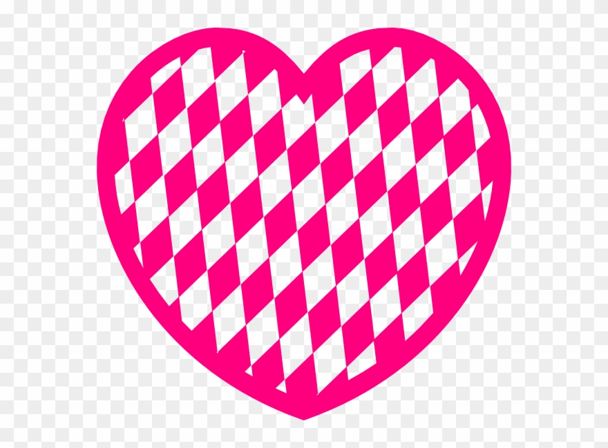 Heart With Diamond Pattern - Oktoberfest Svg Files Clipart