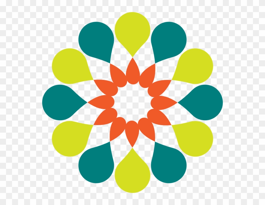 Abstract Teal Yellow Clip Art - Abstract Clip Art - Png Download