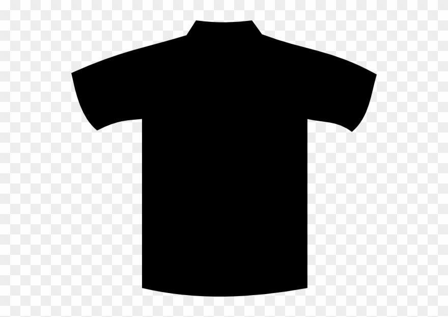 This Free Clip Arts Design Of Grey Polo Shirt - Black T Shirt Temp - Png Download