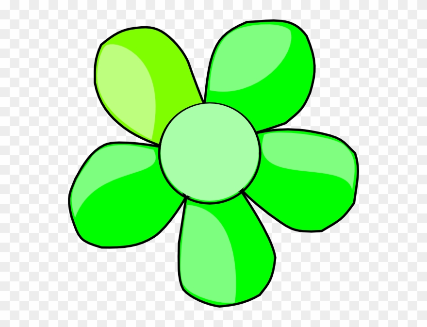 Clip Art At Clker Com Vector Online - Green Daisy Flower Clip Art - Png Download