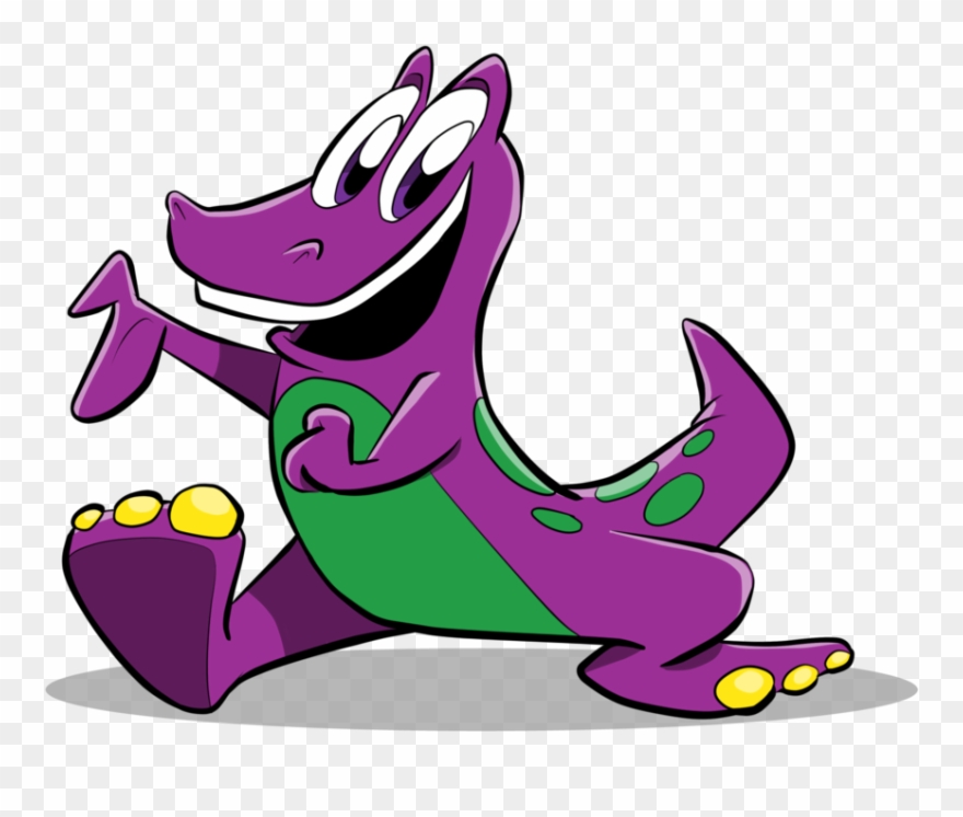 Clipart Scroll Design - Wiggles Barney Deviantart - Png Download