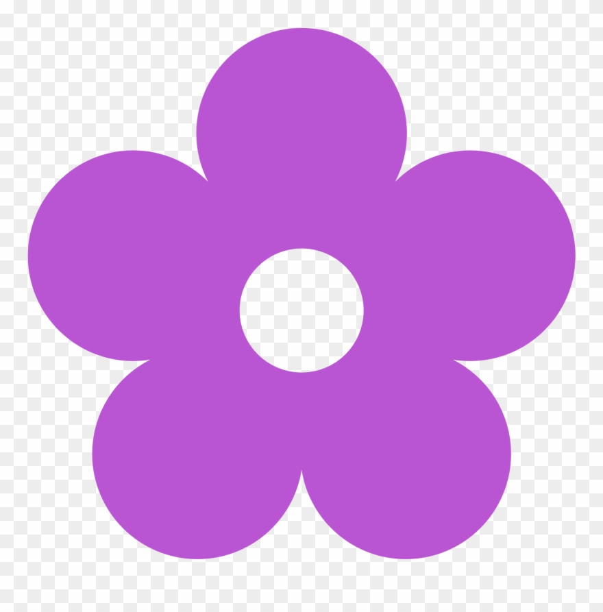 Abstract - Flower Violet Clip Art - Png Download