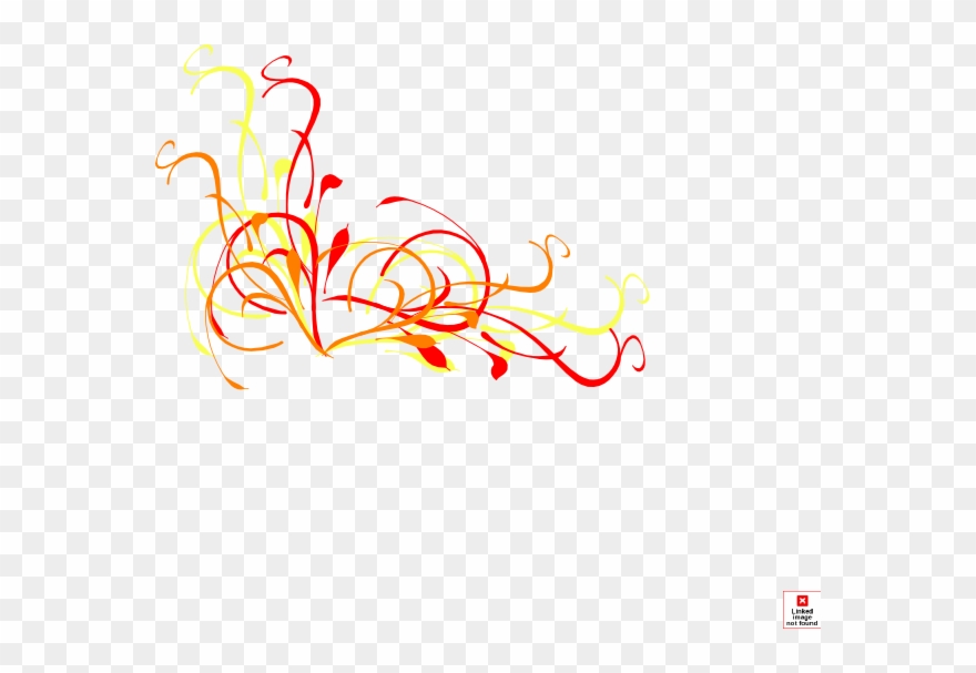 Orange And Red Swirls Clipart