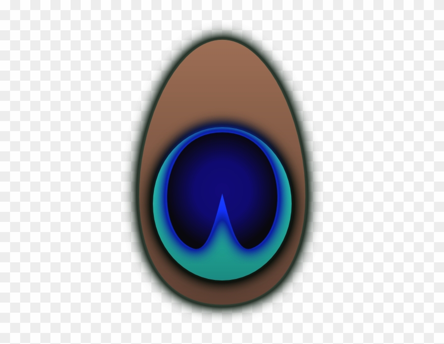 Cartoon Peacock Clip Art - Peacock Feather Eye Clipart - Png Download